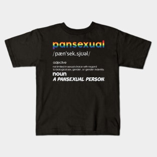 Pansexual Definition Shirt Funny Pride LGBT Kids T-Shirt